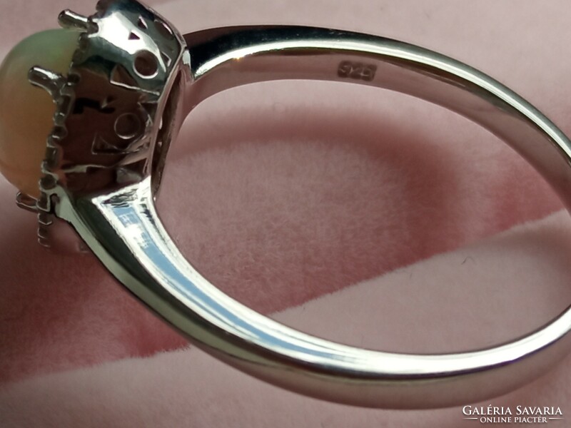 Zafír - sárga zafír 925 ezüst gyűrű 57