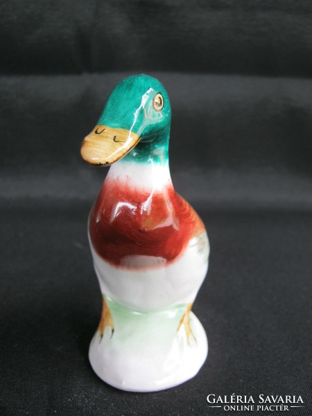 Bodrogkeresztúr ceramic hand-painted duck 10 cm