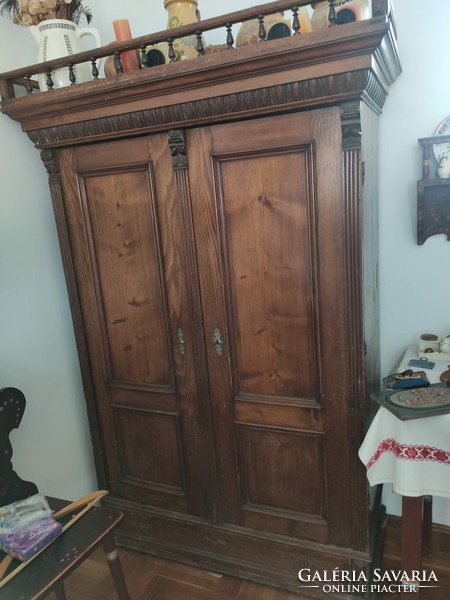 Two-door wardrobe made in German style