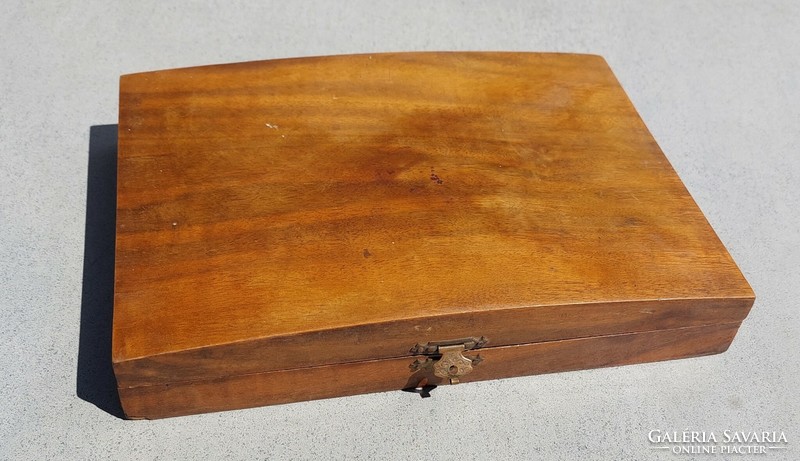Wooden box with buckle