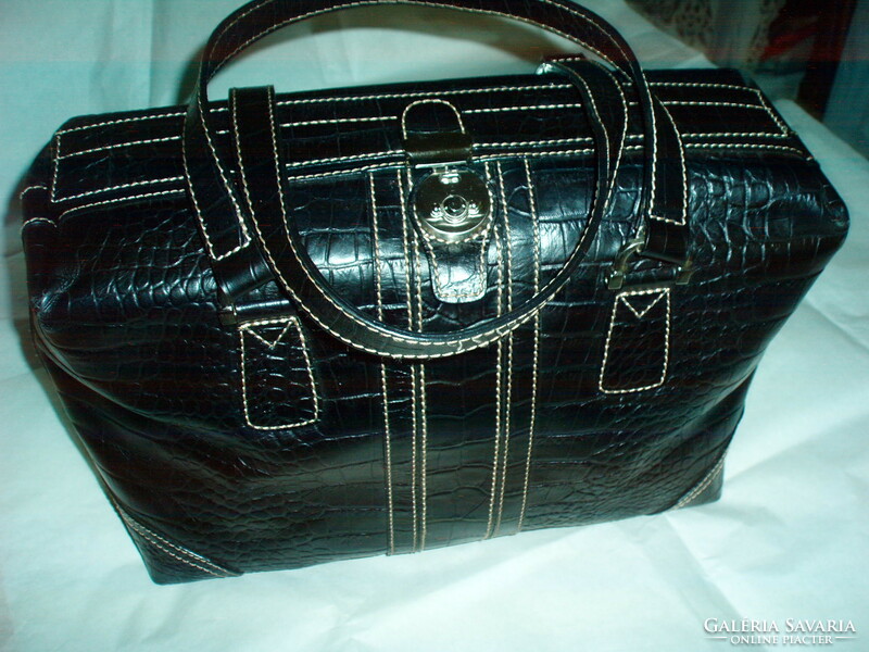 Vintage genuine leather large handbag