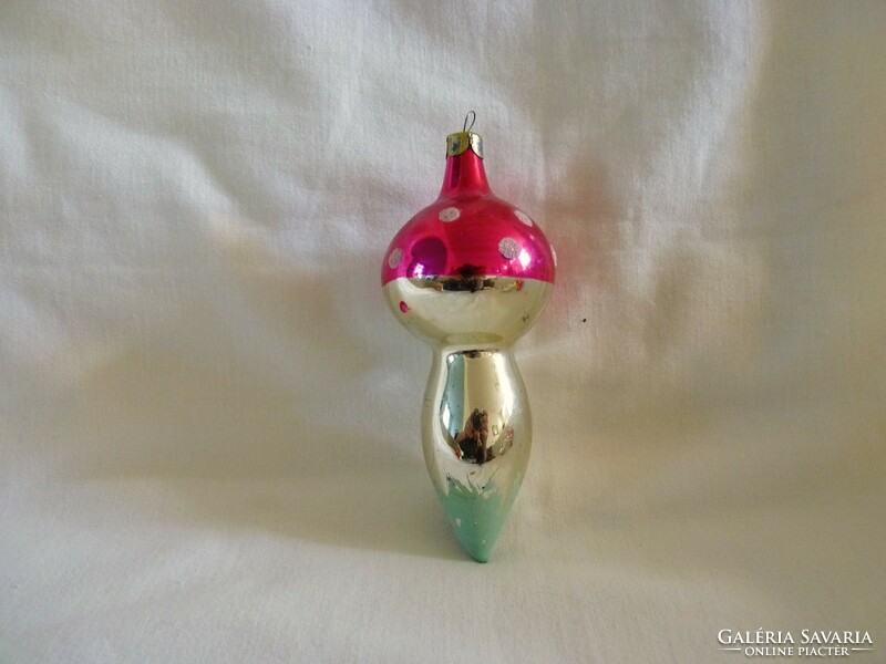 Old glass Christmas tree decoration - mushrooms!