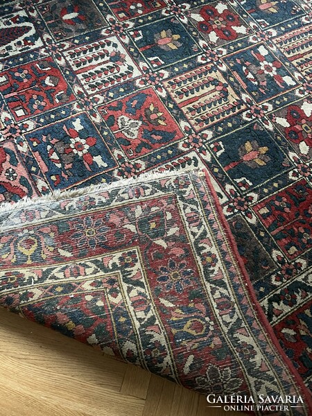 Régi eredeti kézi bakhtiar nomád perzsaszőnyeg perzsa szőnyeg iráni