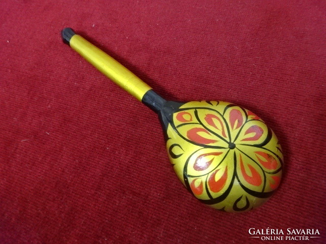 Russian, wooden, painted spoon, length 19 cm. Jokai.