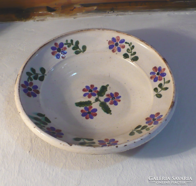 Huge lowland earthenware bowl, second half of the 19th century