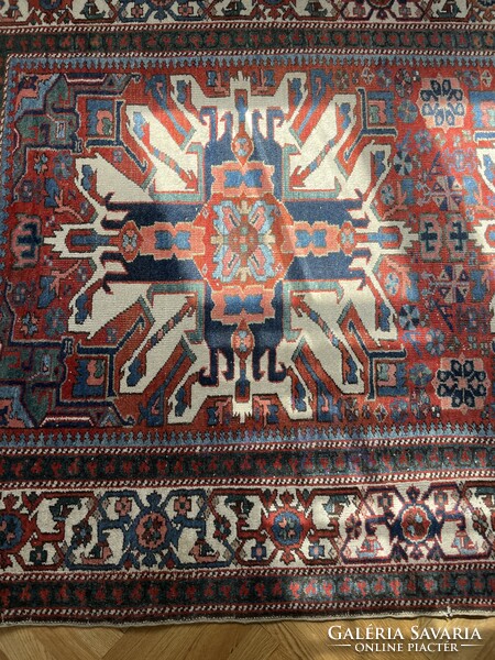 Old handmade persian carpet wool Caucasian nomad adler kazakh chelaberd