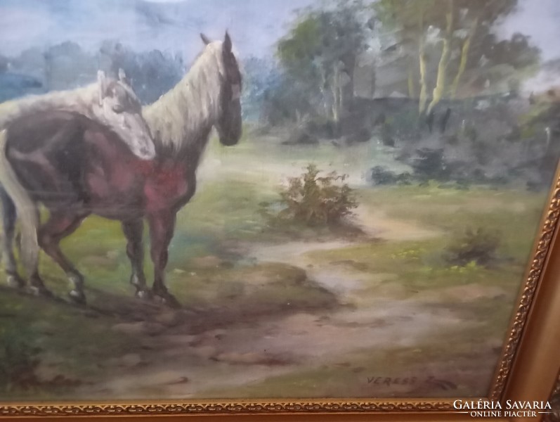 Veress Zoltán lovas festmény