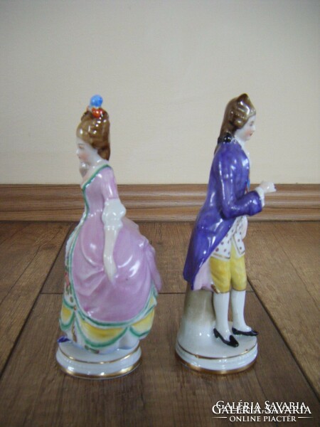 Antique Altwien porcelain baroque pair