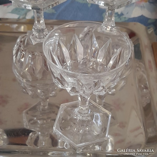 Crystal cognac glasses