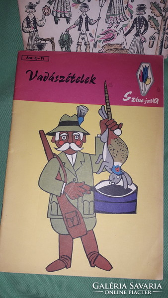 1970.Tolnay Kálmán :Vadászételek  - Színe - Java füzet könyv a képek szerint MINERVA