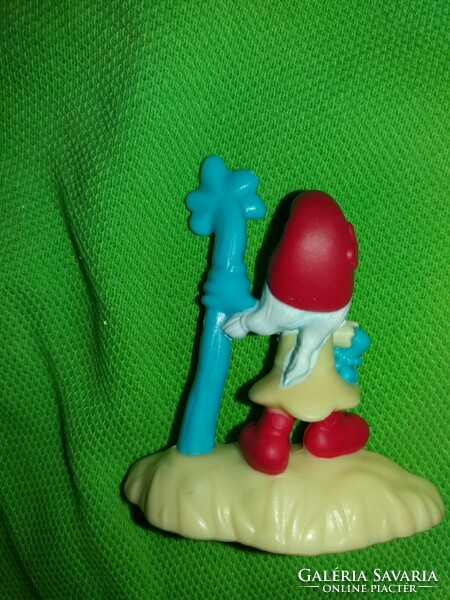 Retro original peyo shop goods smurfs - smurfs figures on a pedestal 3 in one according to the pictures