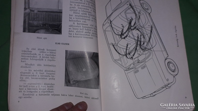 1965. VAZ-2101, 2102 személygépkocsik használati és kezelési utasítása  könyv képek szerint