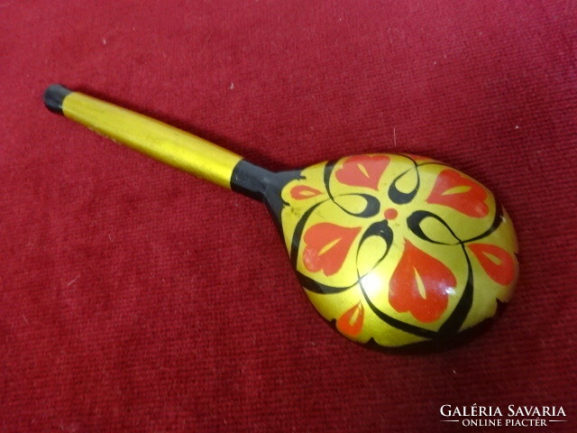 Russian, wooden, painted spoon, length 18.5 cm. Jokai.