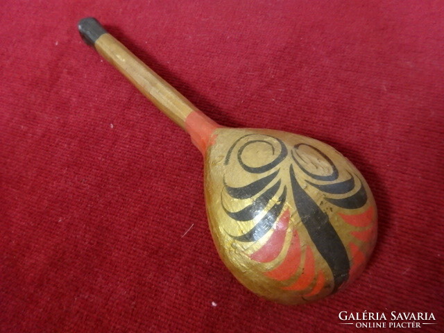 Russian, wooden, painted spoon, length 18 cm. Jokai.