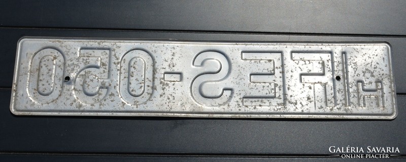 License plate Hungarian non-enamel plate