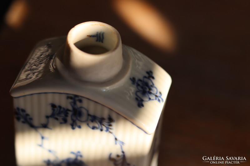 18th century royal copenhagen danish porcelain tea caddy