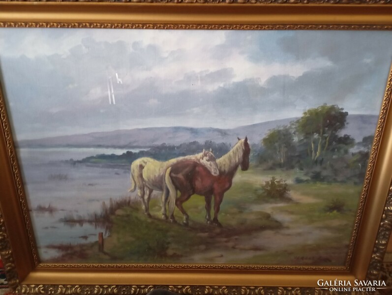 Zoltán Veress horse painting