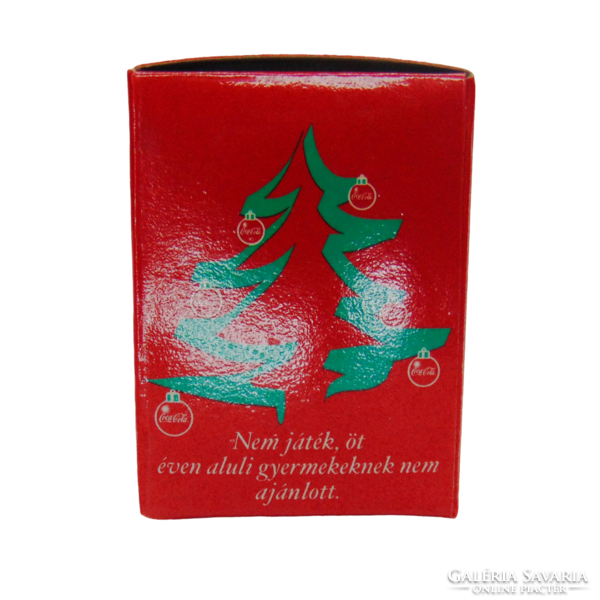 Karácsonyi Coca Cola porcelán fadísz Télapó/Mikulás saját dobozában