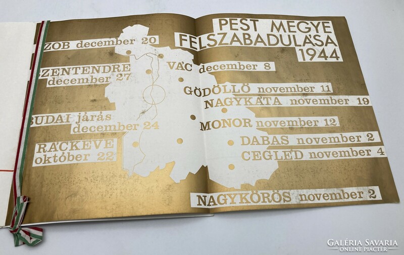 Felszabadulás 25. évfordulójának rézplakettes meghívója, 1970 - szocreál relikvia