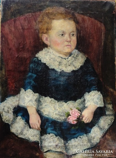 Kislány rózsákkal  1885 ből