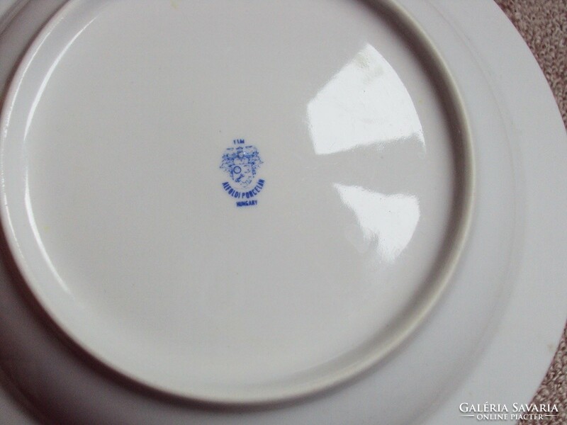 Retro Alföldi porcelán Centrum Varia napocska mintás mély tányér Alföldi porcelán jelzéssel