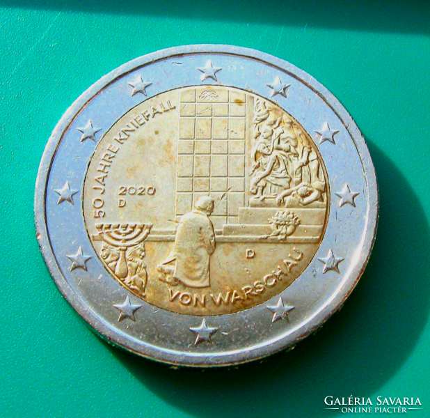 Germany - 2 Euro Commemorative Coin - 2020 - ''d'' - 50th Anniversary - Fall of Warsaw