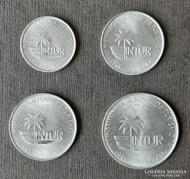 Kuba * INTUR 1-5-10-25 centavos 1988 aUNC