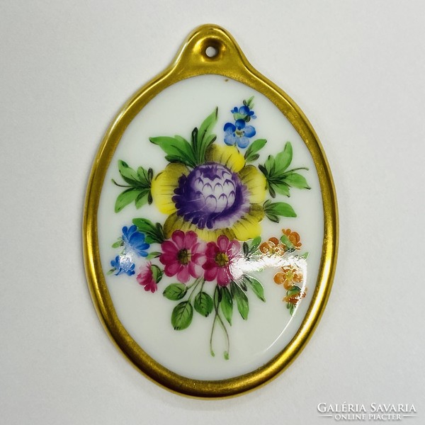 Herend porcelain pendant