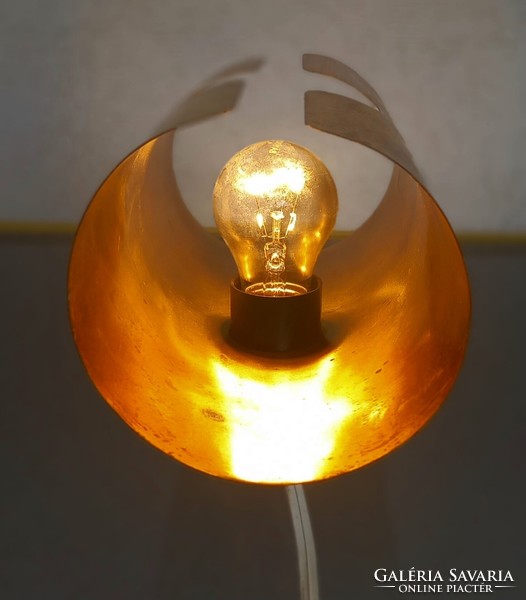 Vintage copper wall lamp negotiable art deco design