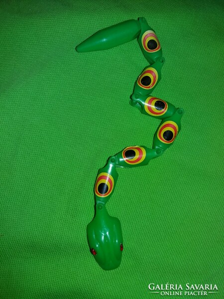 Retro traffic goods bazaar coiling plastic snake green 25 cm long according to the pictures 2.