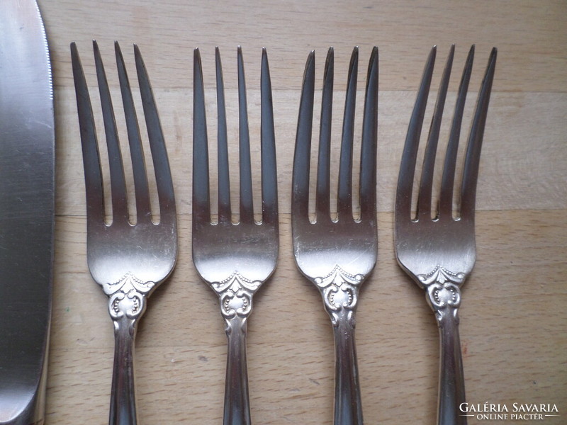 Retro Soviet-Russian silver-plated 12-piece cutlery set