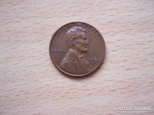 US 1 cent 1966