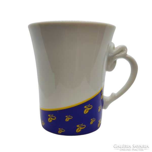 Hollóháza blue-gold coffee bean tchibo family mug