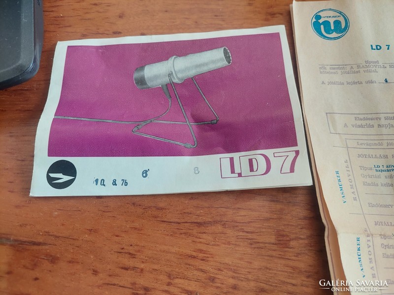 Retro aka ld 7 hair dryer in box with papers.