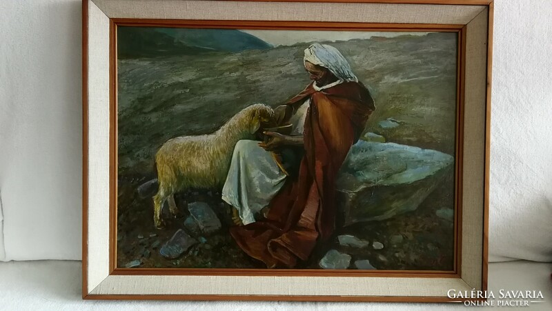 Vilmos Czétényi the Good Shepherd oil painting