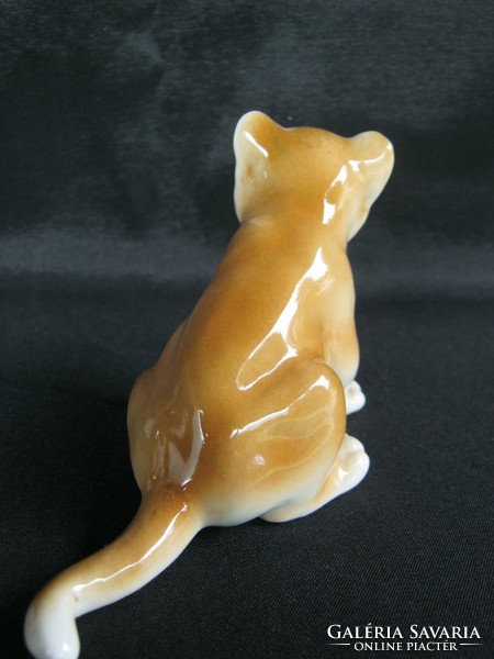 Royal dux porcelain cub lion