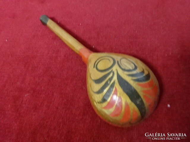 Russian, wooden, painted spoon, length 18 cm. Jokai.