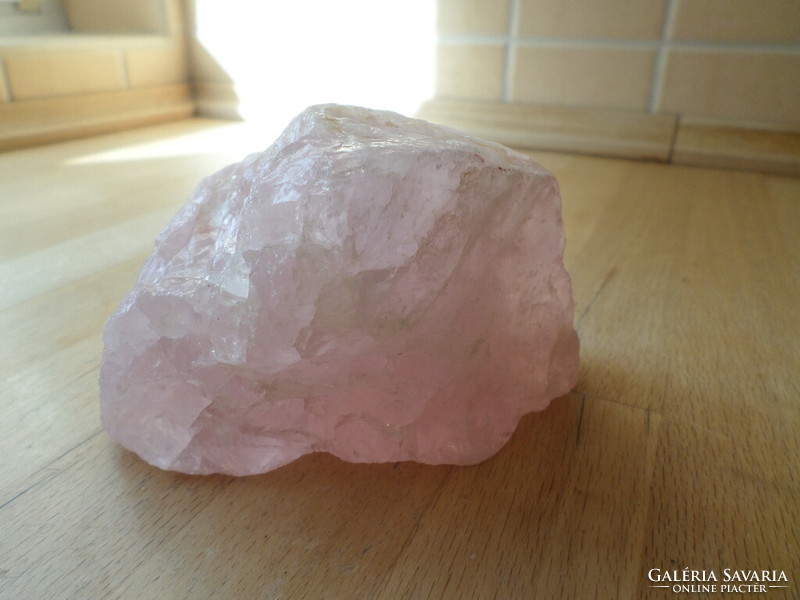 Rose quartz mineral raw block 777g