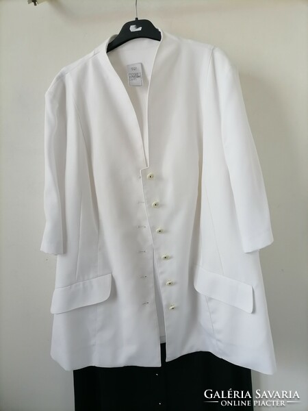 They are more beautiful than me plus size elegant casual snow white blazer jacket 50 123 chest 73 ho