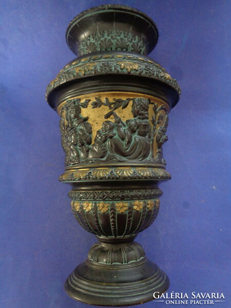 Alt wien johann maresch majolica terracotta faience renaissance vase,