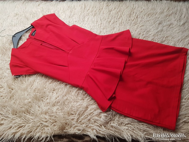 Red elegant women's dress etc