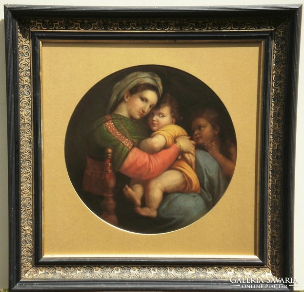 Raffaello után (19.sz.közepe) : Madonna della Sedia