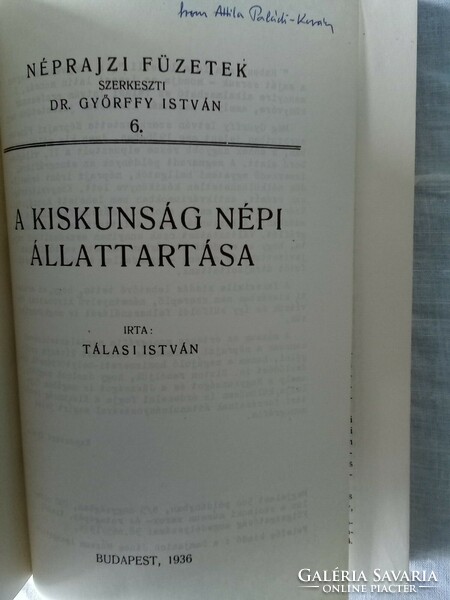 A kiskunság népi állattartása Reprint