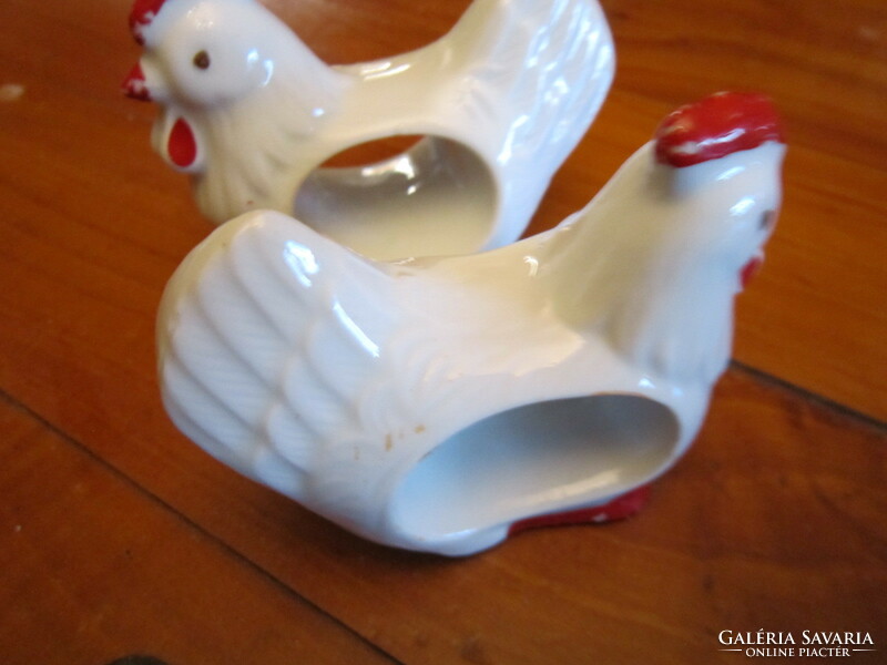 Pair of chicken napkin holders