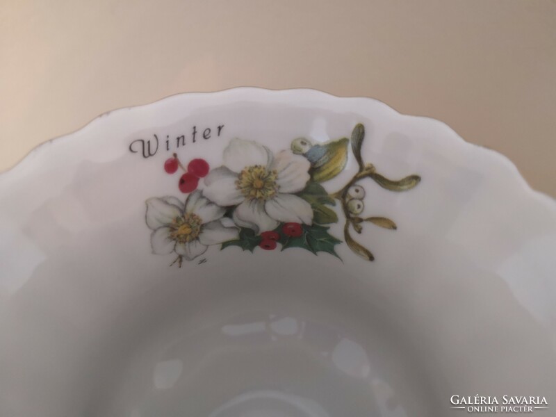Seasons porcelain cups with trays