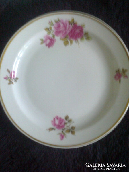 Zsolnay: pink dessert plates, 6 pcs