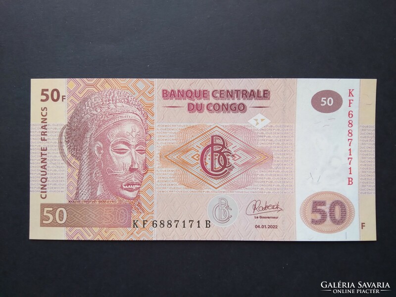 Congo 50 francs 2022 oz