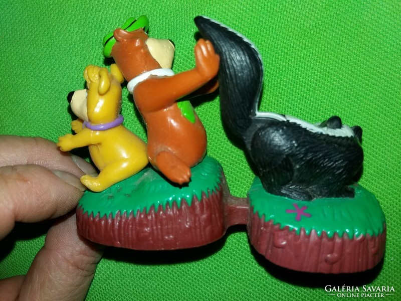 Retro plasztik filmgyáras 1997 HANNA - BARBERA figura gurulós MACI , BUBU figura a képek szerint