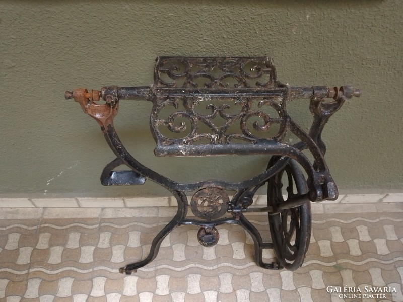 Antique old singer sewing machine foot stand, for creative purposes