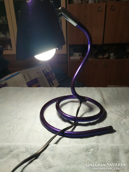 Metallic purple table lamp